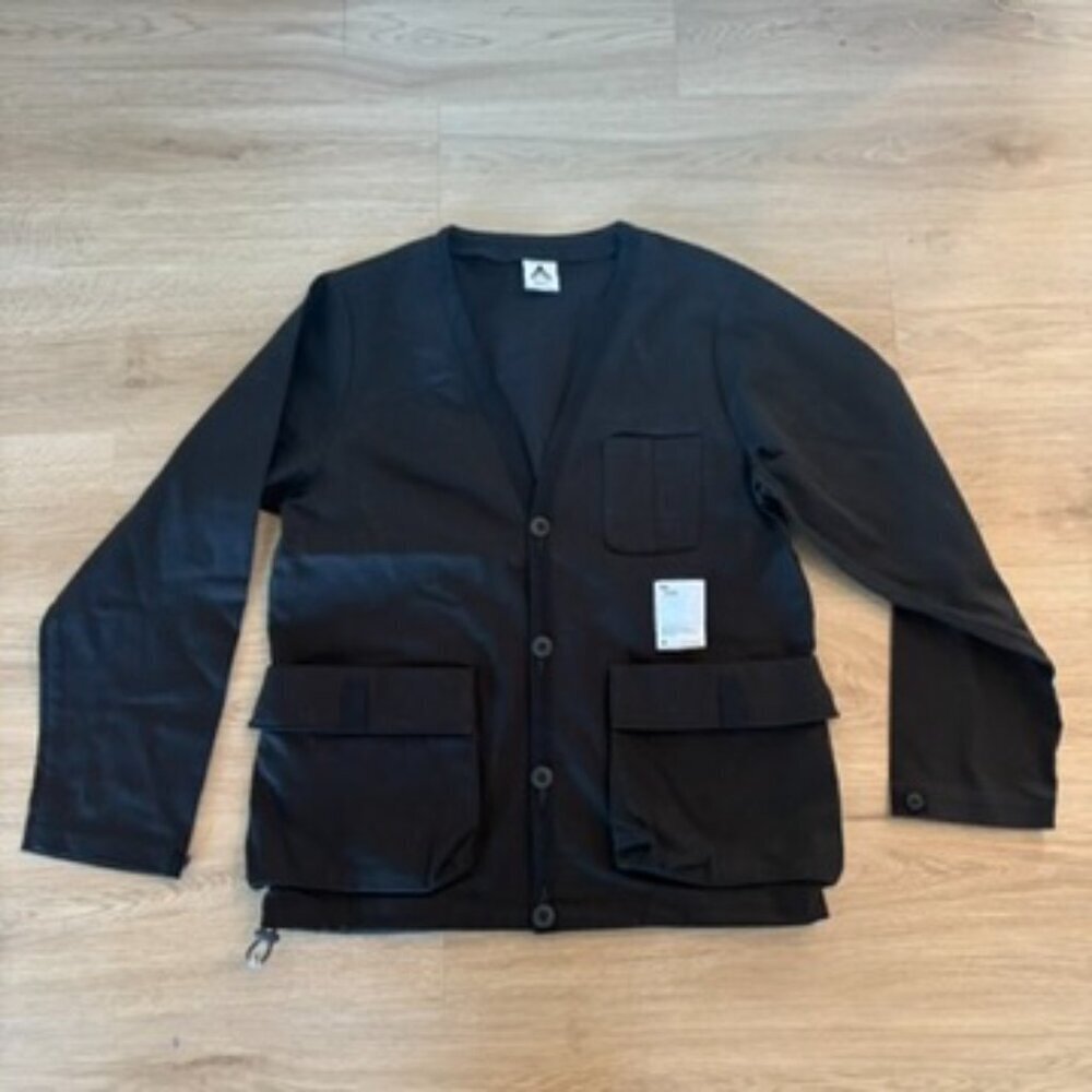 The Wasted Collective Cargo Style Jacket Mens Size Small Black NWOT  Canvas - Picture 2 of 8